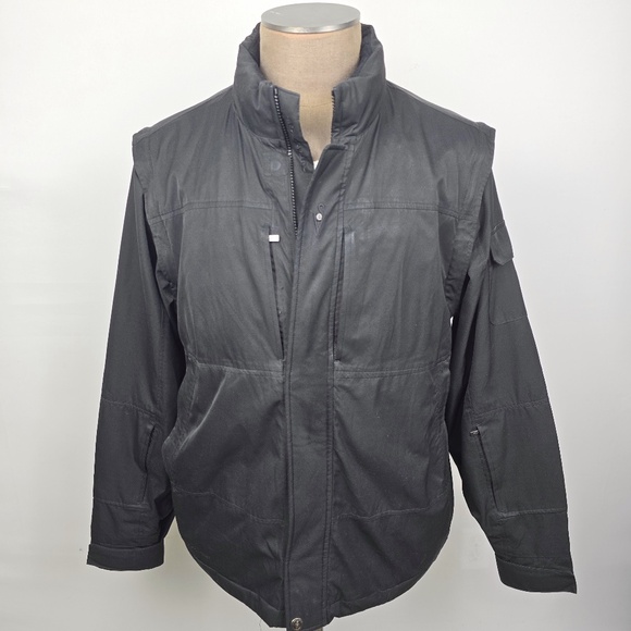 SCOTTeVEST- Mens Large SeV TEC Convertible Travel Jacket -Black - Picture 1 of 16
